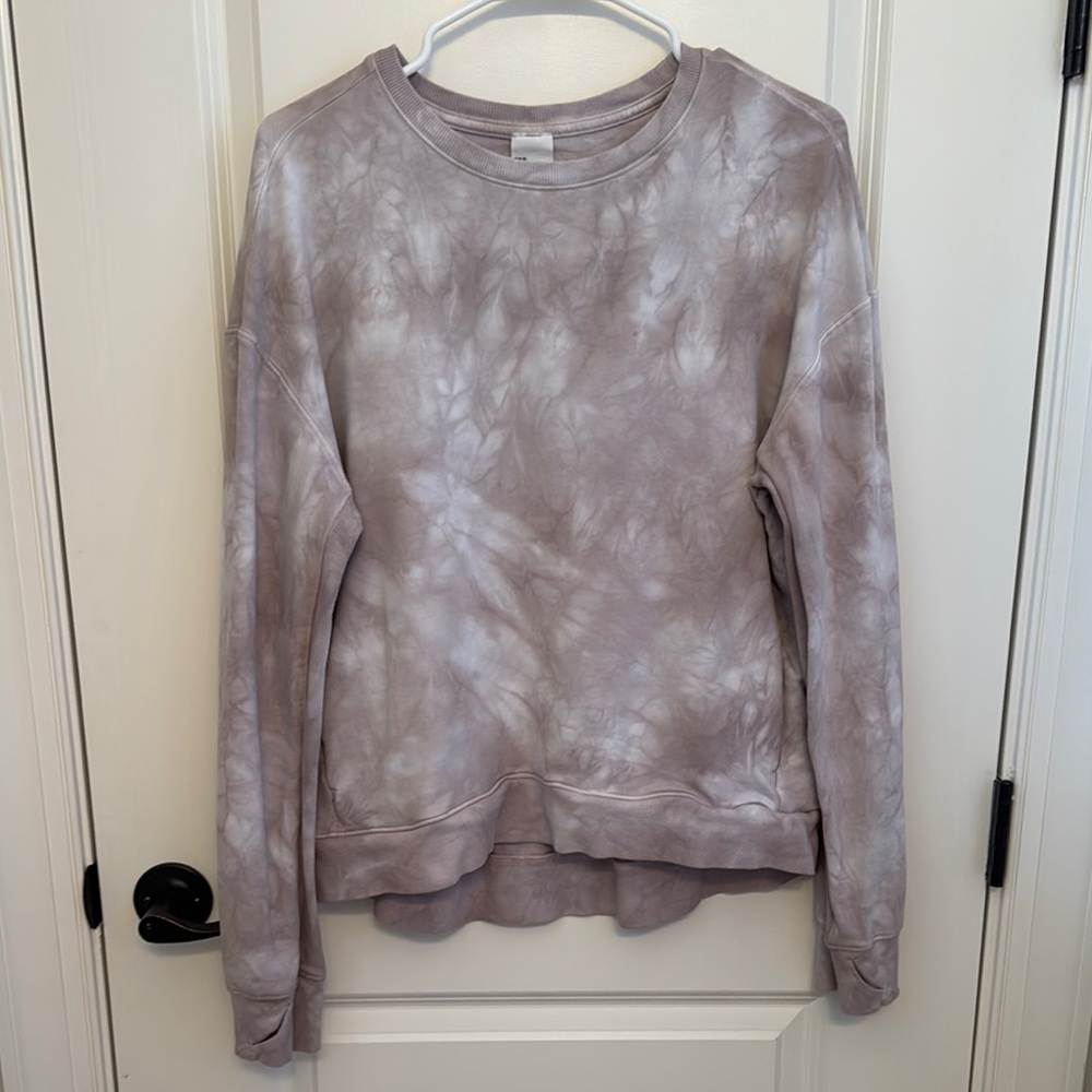 All in Motion Women's‎ gray Tie-Dye Sweatshirt